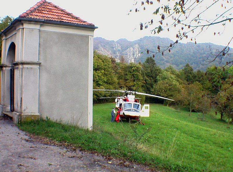 Malore, caduta. Morte a Vararo (foto Zidda)