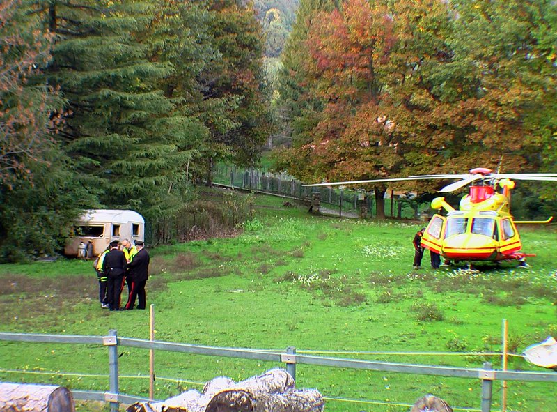 Malore, caduta. Morte a Vararo (foto Zidda)