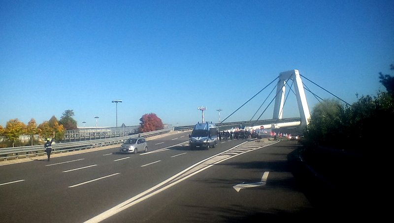 Corteo dei lavoratori di Malpensa 1