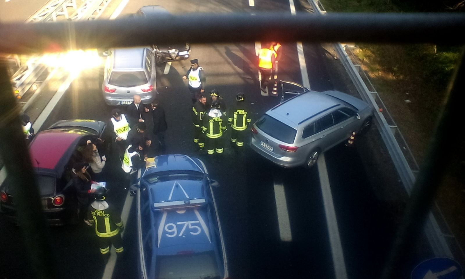 Maxischianto a Gazzada, Autolaghi in tilt (Foto Zidda)