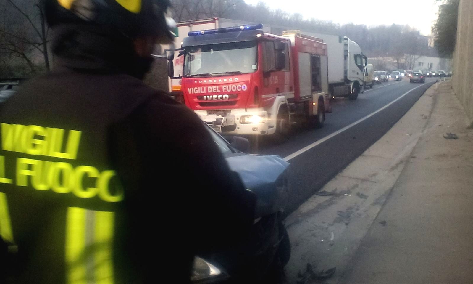 L’incidente in via Peschiera