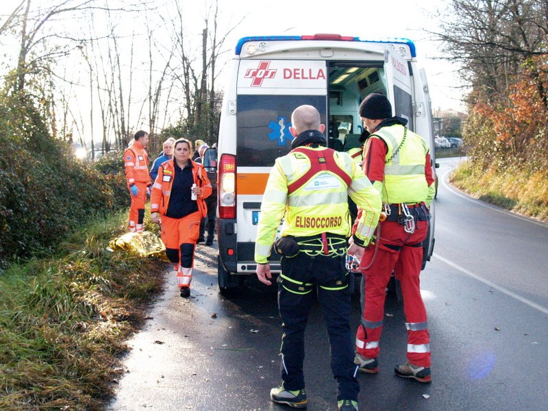 Il luogo dell’incidente fatale a Vincenzo Caputo (foto Zidda)