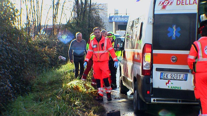 Il luogo dell’incidente fatale a Vincenzo Caputo (foto Zidda)