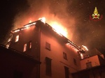 Incendio palazzina 030216 Luino Vigili del fuoco 