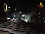 Incendio palazzina 030216 Luino Vigili del fuoco 