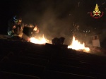 Incendio palazzina 030216 Luino Vigili del fuoco 