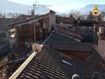 Incendio palazzina 030216 Luino Vigili del fuoco 