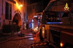 Incendio palazzina 030216 Luino Vigili del fuoco 