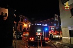 Incendio palazzina 030216 Luino Vigili del fuoco 