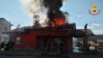 Incendio tetto villetta Cocquio