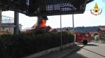 Incendio tetto villetta Cocquio