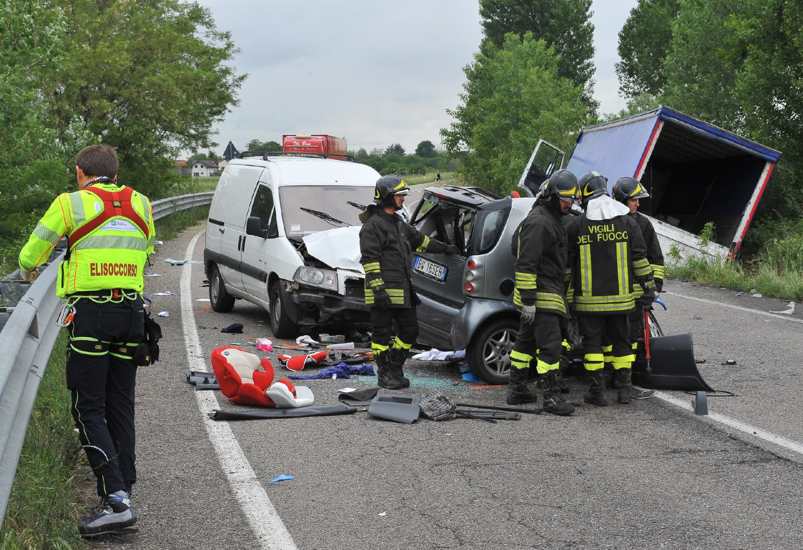 Arluno incidente SP 224 del 12 05 2016