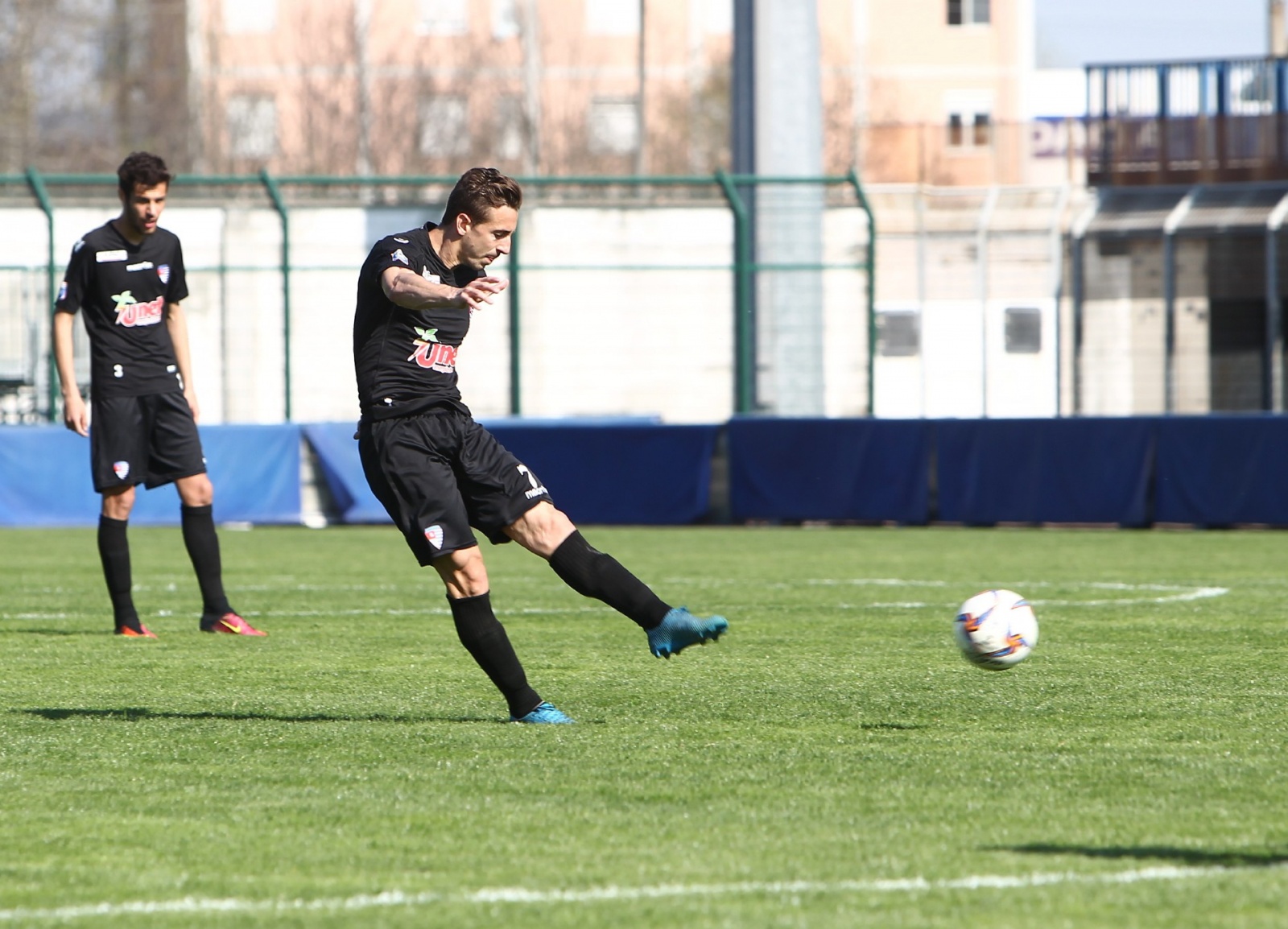 Busto Arsizio 29/03/2017#br/#Campionato Serie D Gir B#br/#Aurora Pro Patria - Grumellese#br/#Nella foto: GHERARDI IL TIRO GOAL