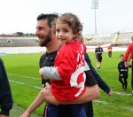 VARESE VARESE CALCIO CARONNESE PLAY OFF NELLA FOTO FINE PARTITA ESULTANZA VARESE SCAPINI