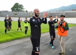 VARESE VARESE CALCIO CARONNESE PLAY OFF NELLA FOTO FINE PARTITA ESULTANZA VARESE VISCOMI