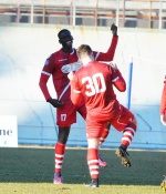 VARESE VARESE CALCIO INVERUNO NELLA FOTO ESULTNZA MORAO