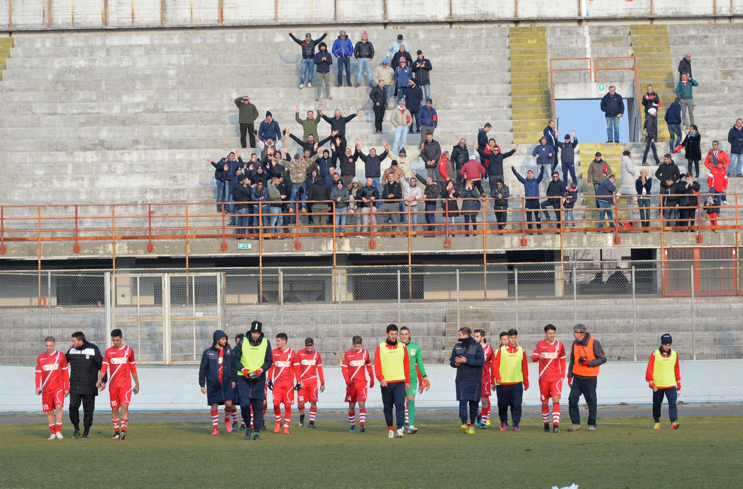 VARESE VARESE CALCIO OLTREPOVOGHERA NELLA FOTO FINE PARTITA