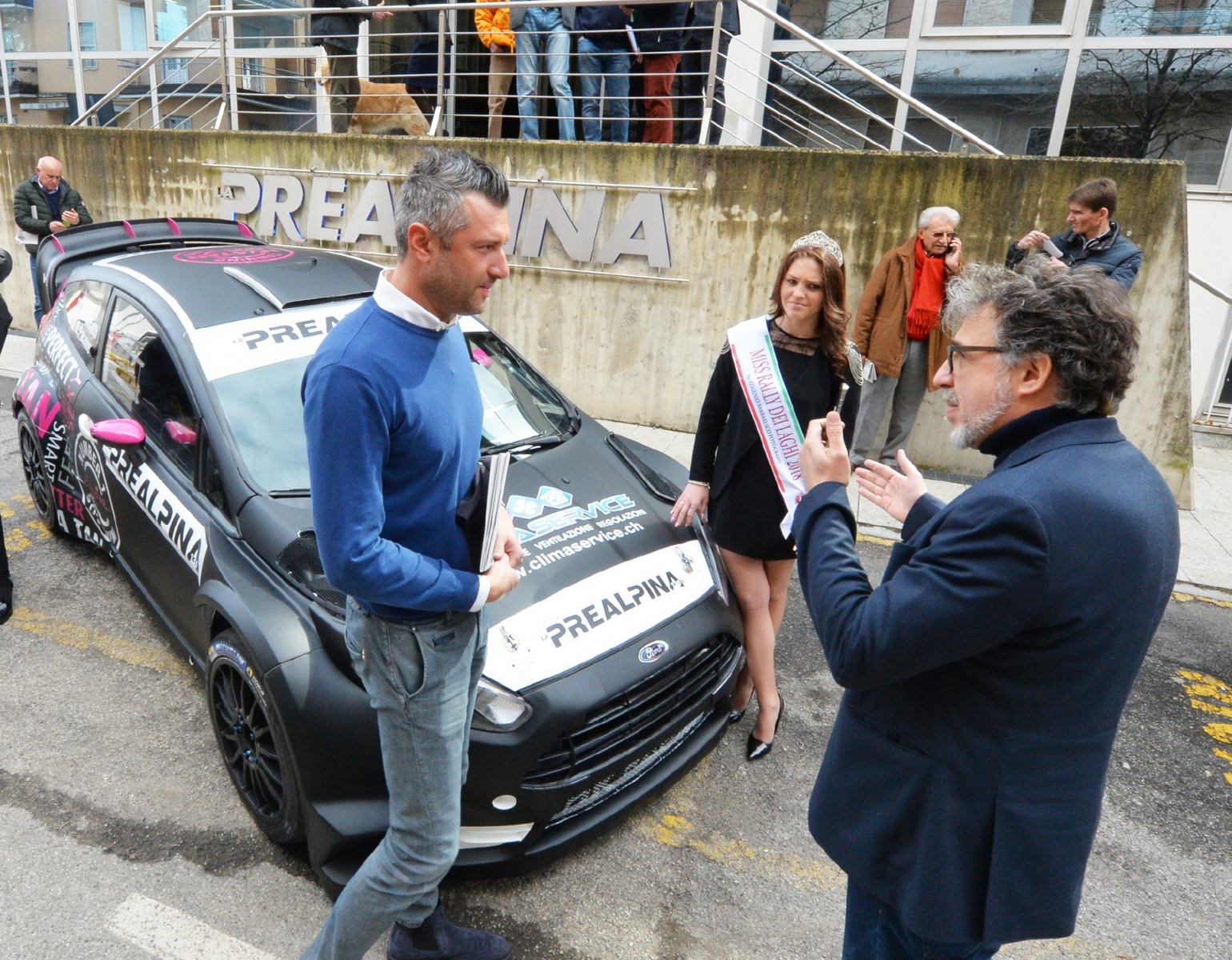 VARESE PRESENTAZIONE RALLY DEI LAGHI 2018 SEDE PREALPINA NELLA FOTO PENSOTTI CON MISS