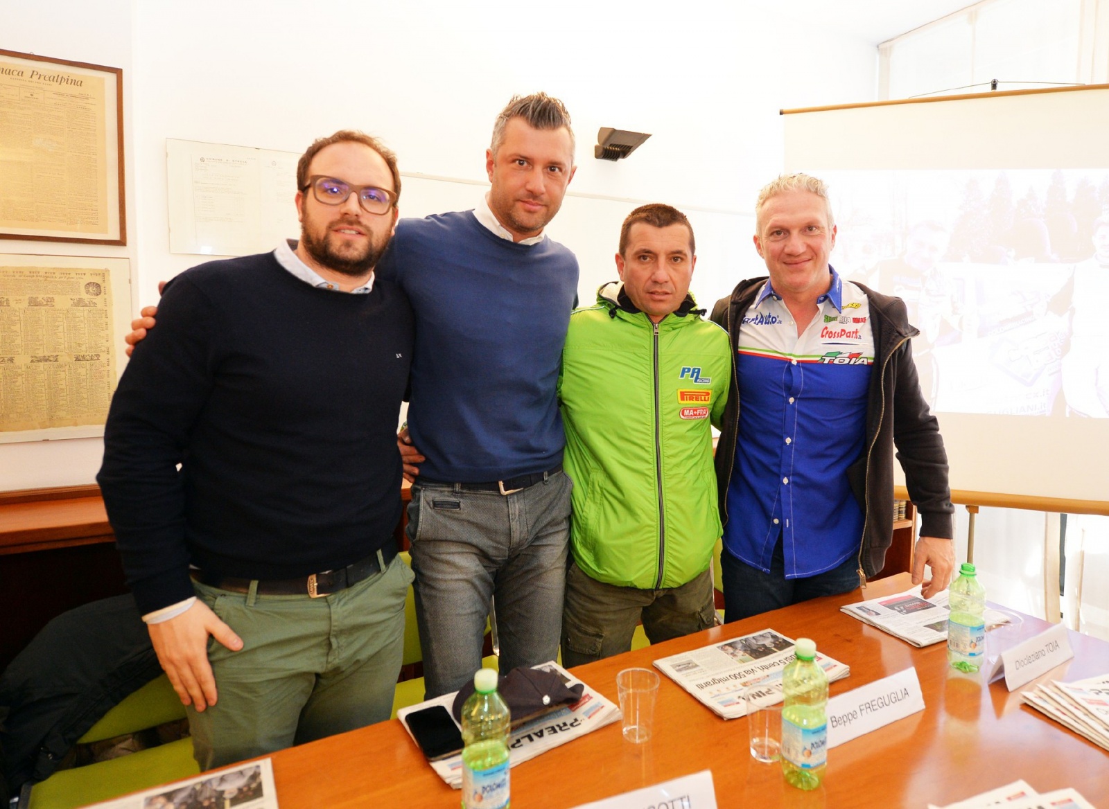 VARESE PRESENTAZIONE RALLY DEI LAGHI 2018 SEDE PREALPINA NELLA FOTO PILOTI