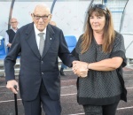 busto arsizio presentazione pro patria 2018-2019 giuseppe paciarotti classe 1919 e pèatrizia testa
