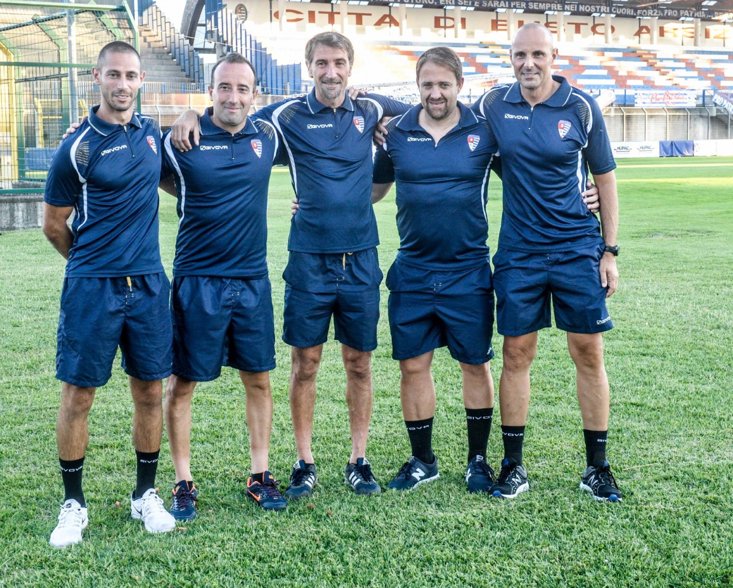 busto arsizio presentazione pro patria 2018-2019 ivan javorcic e staff tecnico