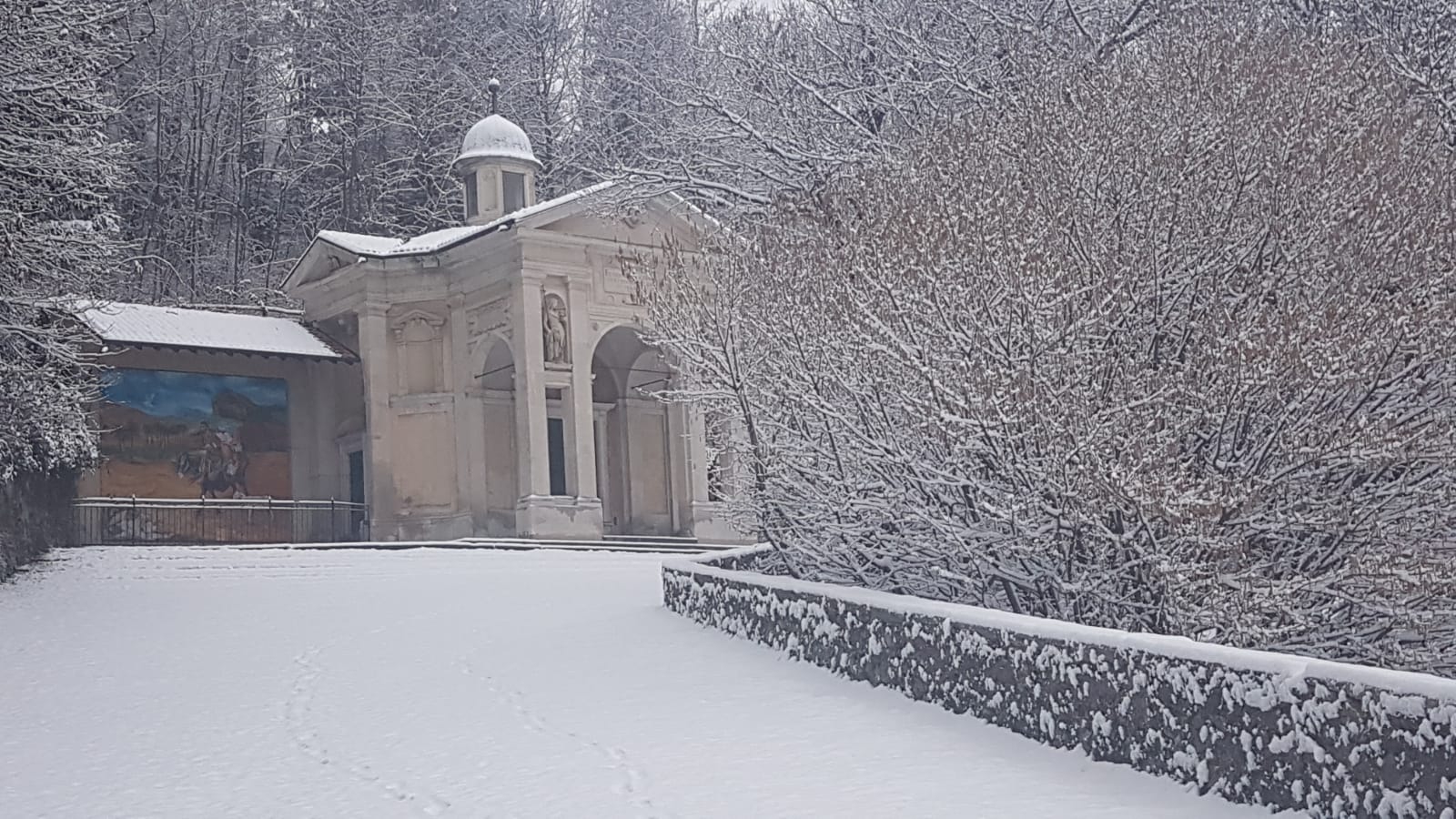 Il meraviglioso Sacro Monte innevato (Giuseppe Macchi)