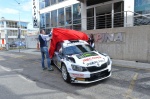 Filippo Pensotti e Miss Rally dei Laghi 2019, Greta Beraldo, svelano la Skoda Fabia R5 griffata Prealpina