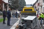 La cassa bancomat persa dai ladri nella fuga