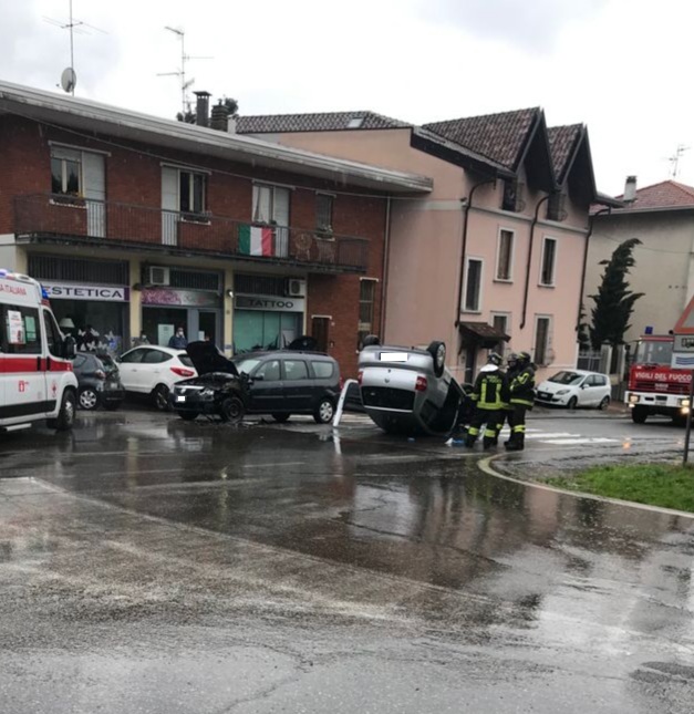 Incidente a Tradate: due feriti