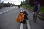 Il luogo del tragico incidente in via Rovereto