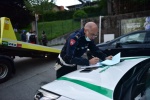 Il luogo del tragico incidente in via Rovereto