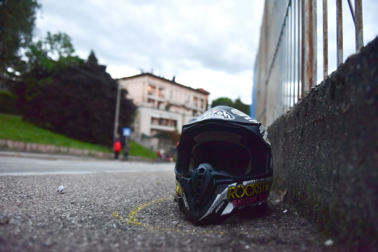 Il luogo del tragico incidente in via Rovereto