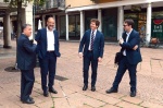 Mauro Morello ed Ennio Imperatore in campo per il candidato sindaco Matteo Bianchi