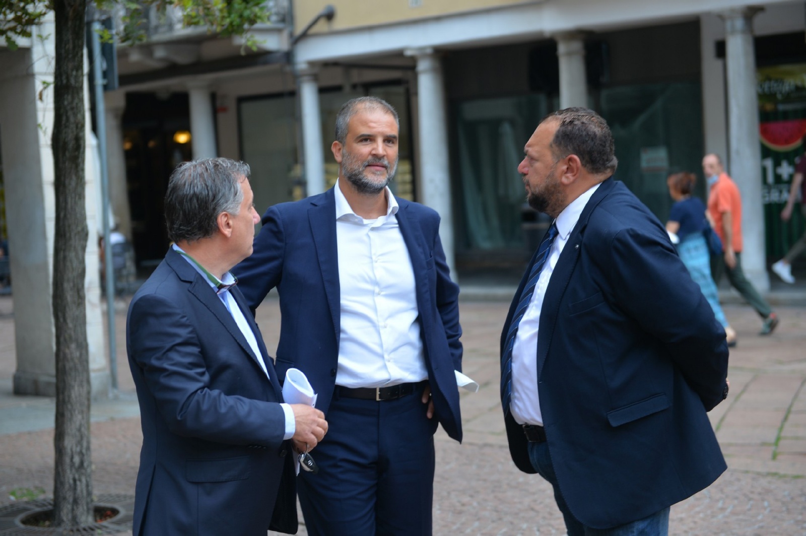 Mauro Morello ed Ennio Imperatore in campo per il candidato sindaco Matteo Bianchi