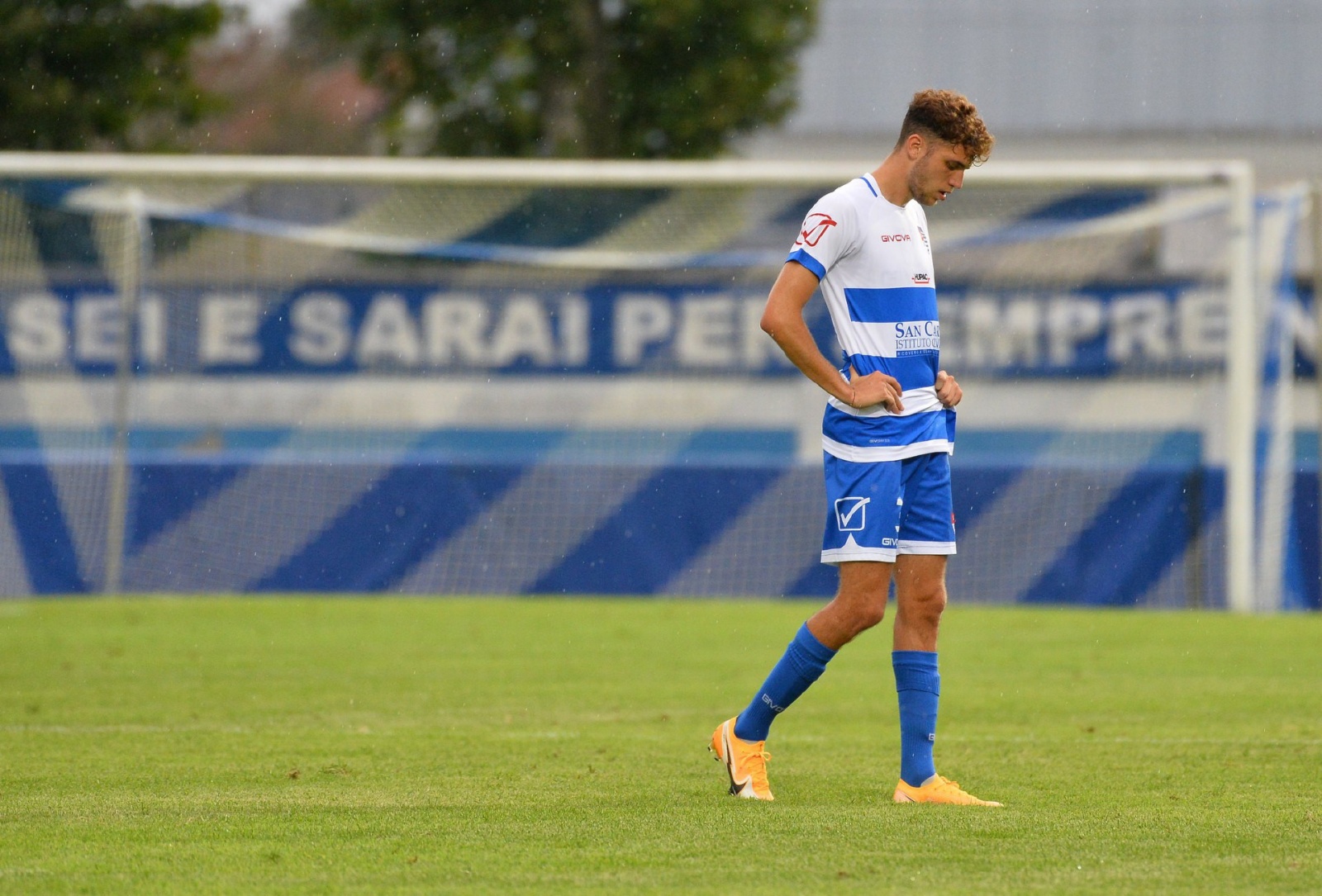 BUSTO ARSIZIO CALCIO AMICHEVOLE PRO PATRIA VS. ALESSANDRIA - STADIO CARLO SPERONI NELLA FOTO DELUSIONE PRO PATRIA - GALLI