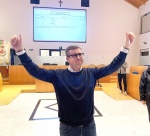 GALLARATE ELEZIONI COMUNALI 2021 NELLA FOTO DAVIDE CASSANI IN TRIONFO