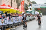 VARESE GARA CICLISTICA 100 TRE VALLI VARESINE NELLA FOTO IL VINCITORE DE MARCHI ALESSANDRO E DAVIDE FORMOLO
