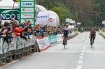 VARESE GARA CICLISTICA 100 TRE VALLI VARESINE NELLA FOTO IL VINCITORE DE MARCHI ALESSANDRO E DAVIDE FORMOLO