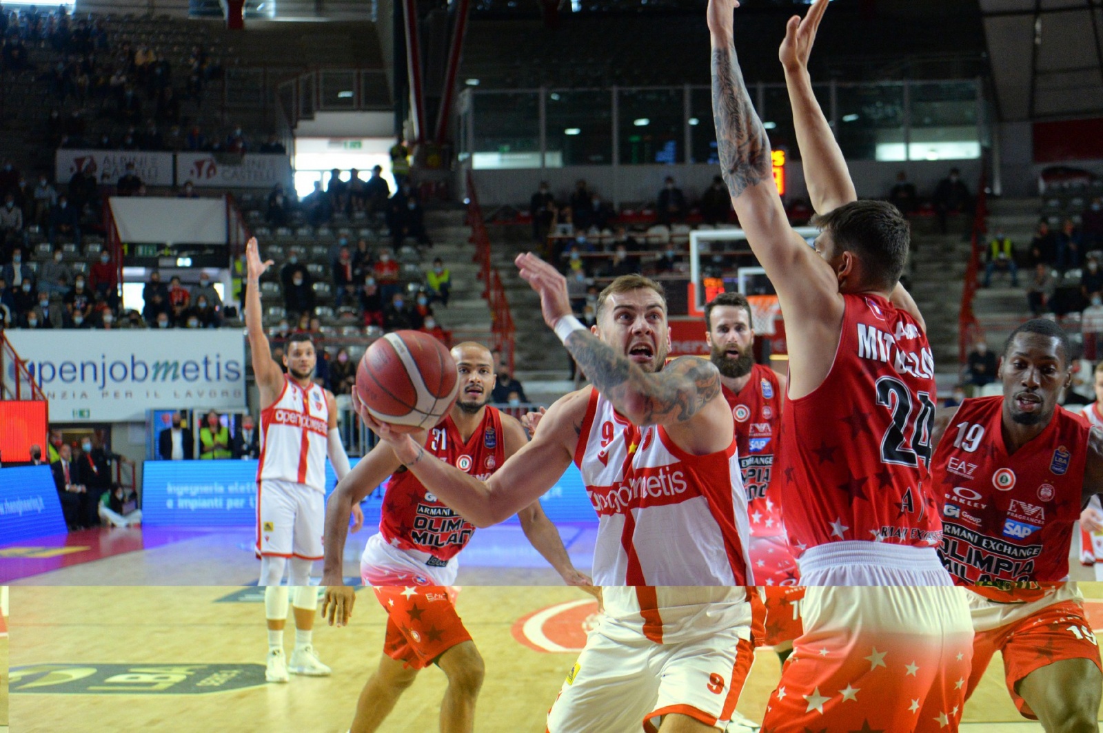 VARESE BASKET OPENJOBMETIS VARESE-OLIMPIA MILANO NELLA FOTO SOROKAS