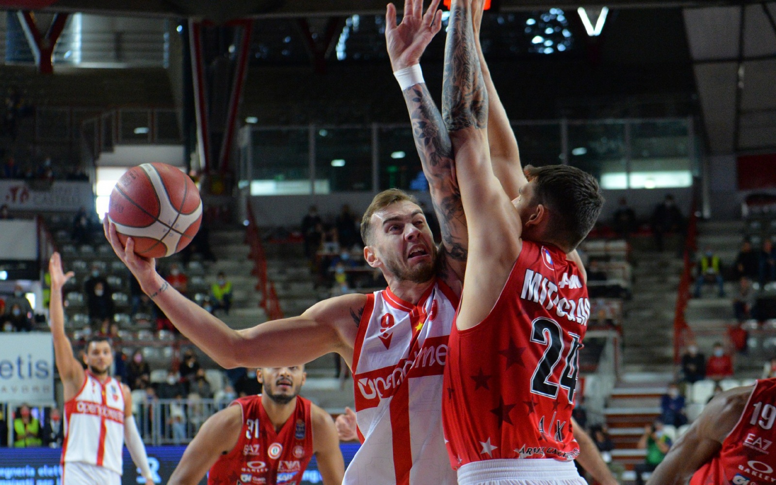 VARESE BASKET OPENJOBMETIS VARESE-OLIMPIA MILANO NELLA FOTO SOROKAS