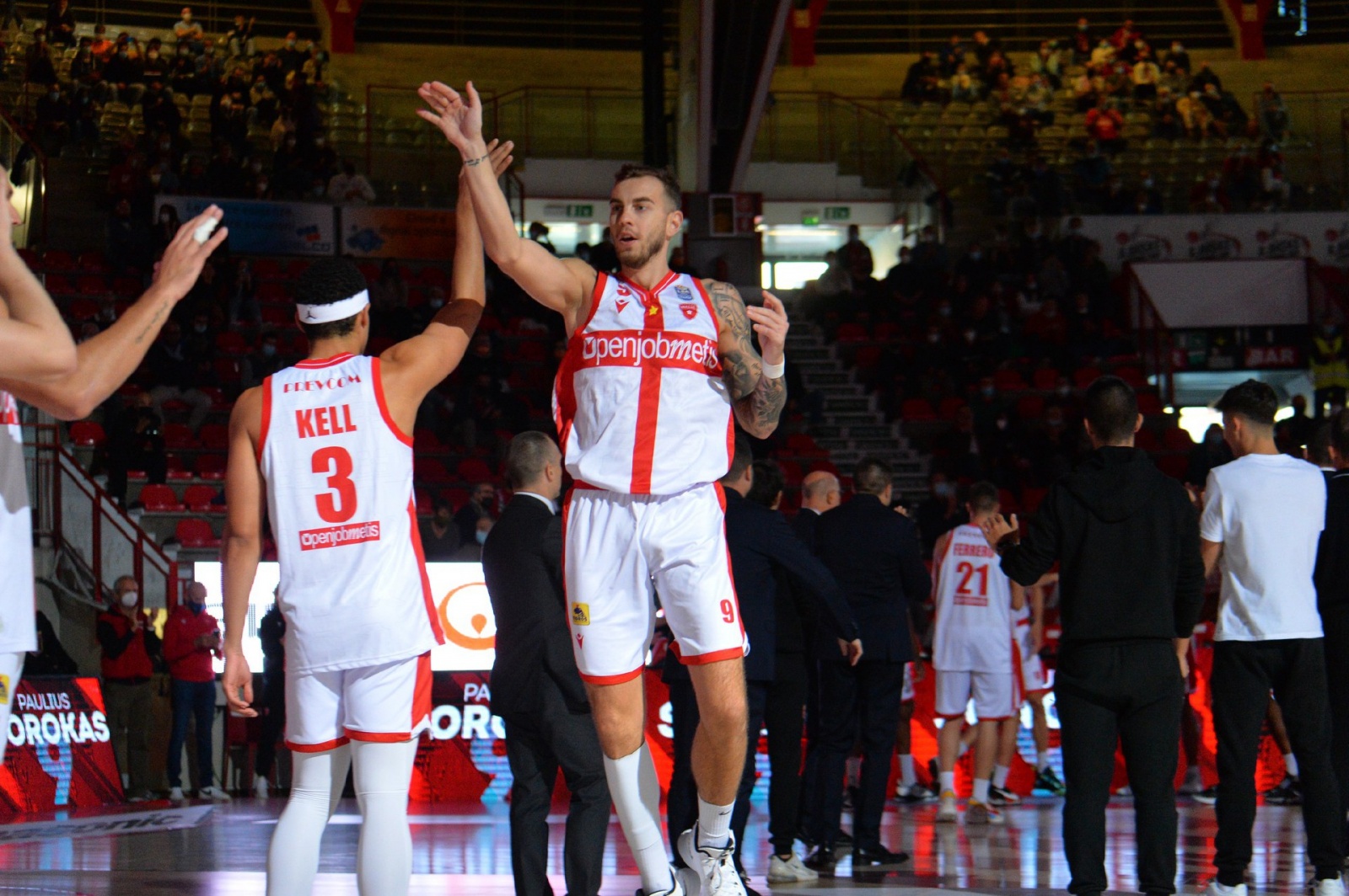 VARESE BASKET OPENJOBMETIS VARESE-OLIMPIA MILANO NELLA FOTO SOROKAS