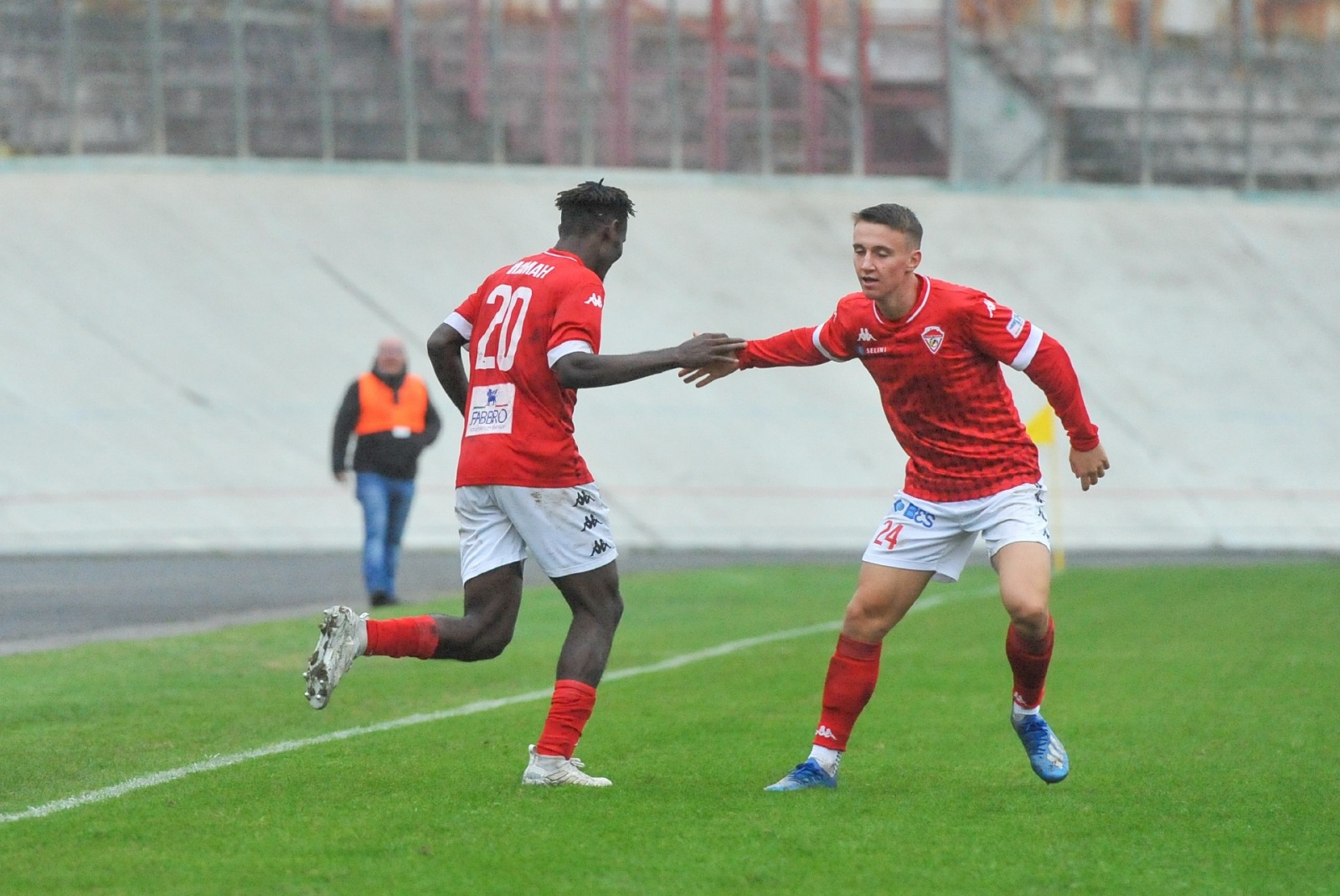 VARESE CALCIO SERIE D CITTA’ DI VARESE VS. LIGORNA NELLA FOTO ESULTANZA VARESE - KENNETH MAMAH