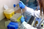 VARESE PROF. FABRIZIO MAGGI, DIRETTORE LABORATORIO MICROBIOLOGIA OSPEDALE DI CIRCOLO E VARIE LABORATORI E TECNICI AL LAVORO