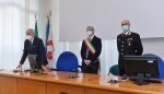 VARESE ONOREFICENZE PREFETTURA 2021. ONOREFICENZE AL MERITO DELLA REPUBBLICA NELLA FOTO PREFETTO CAPUTO, SINDACO GALIMBERTI E COLONNELLO PIASENTIN