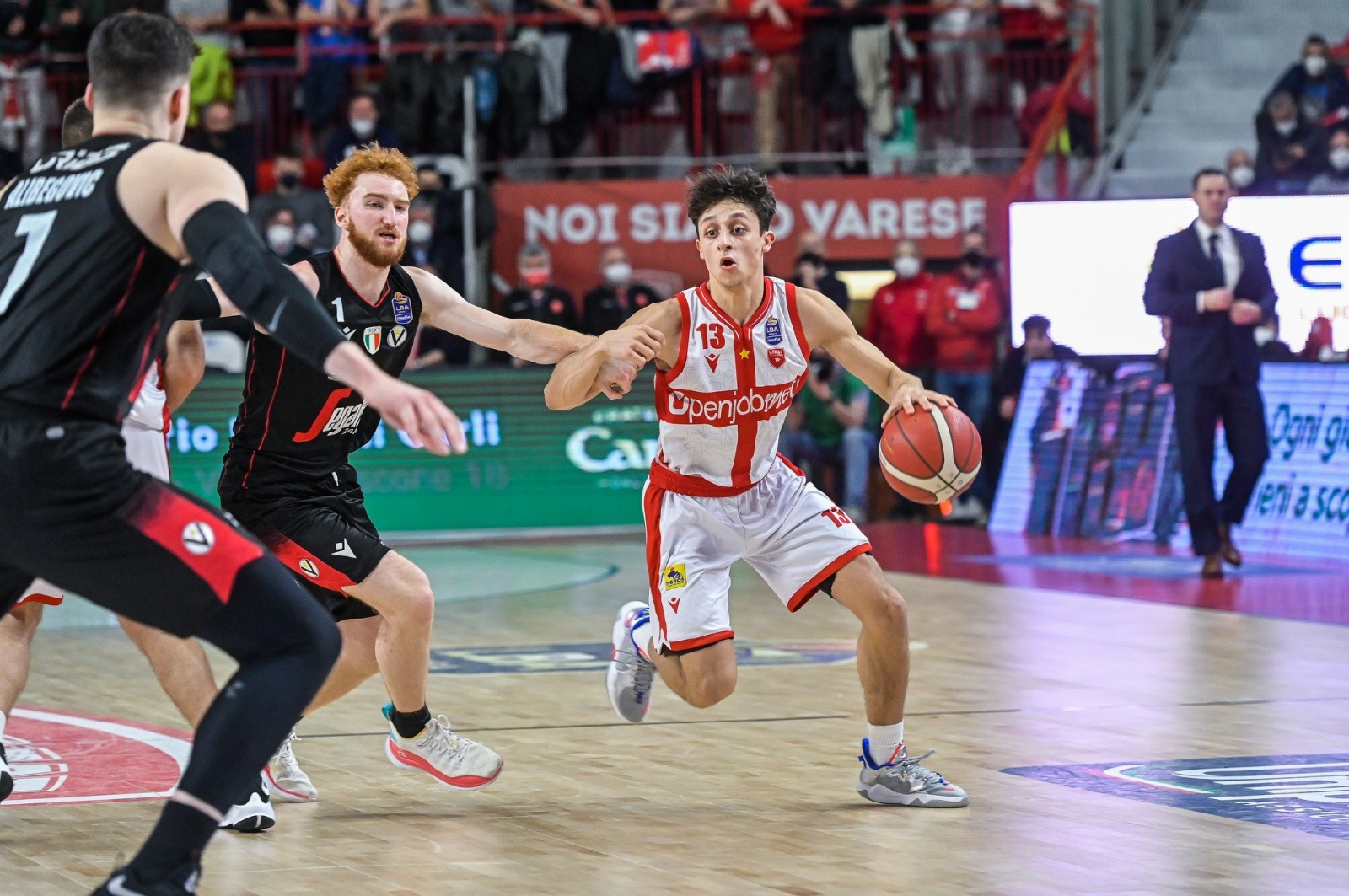 VARESE BASKET SERIE A OPENJOBMETIS PALLACANESTRO VARESE VS. VIRTUS SEGAFREDO BOLOGNA NELLA FOTO MATTEO LIBRIZZI