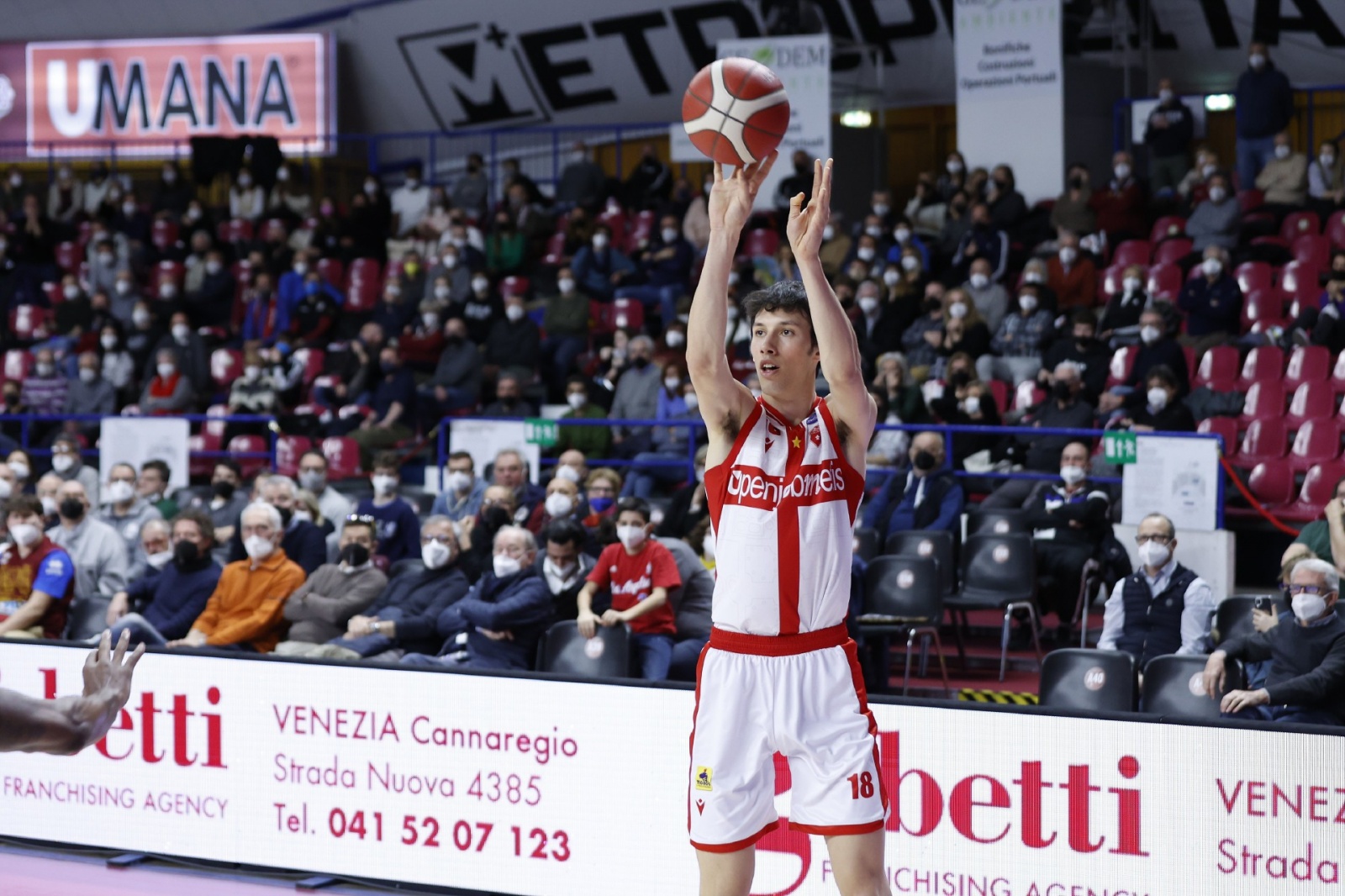 Nicolò Virginio Umana Reyer Venezia vs OpenJobMetis Varese Lega Basket Serie A 2021/2022 Venezia, 13/02/2022 Foto A. Gilardi/Ag. Ciamillo Castoria