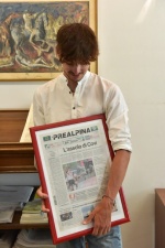 VARESE ALESSANDRO COVI IN VISITA ALLA REDAZIONE DEL QUOTIDIANO LA PREALPINA