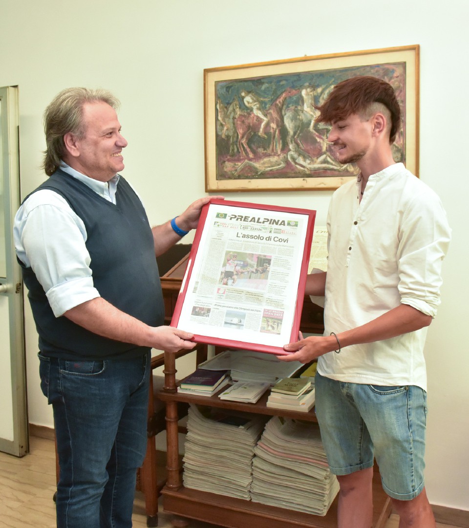 VARESE ALESSANDRO COVI IN VISITA ALLA REDAZIONE DEL QUOTIDIANO LA PREALPINA