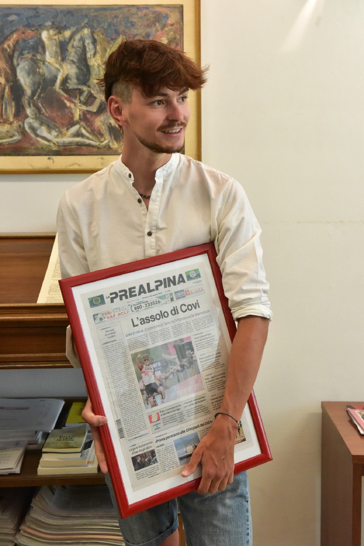 VARESE ALESSANDRO COVI IN VISITA ALLA REDAZIONE DEL QUOTIDIANO LA PREALPINA