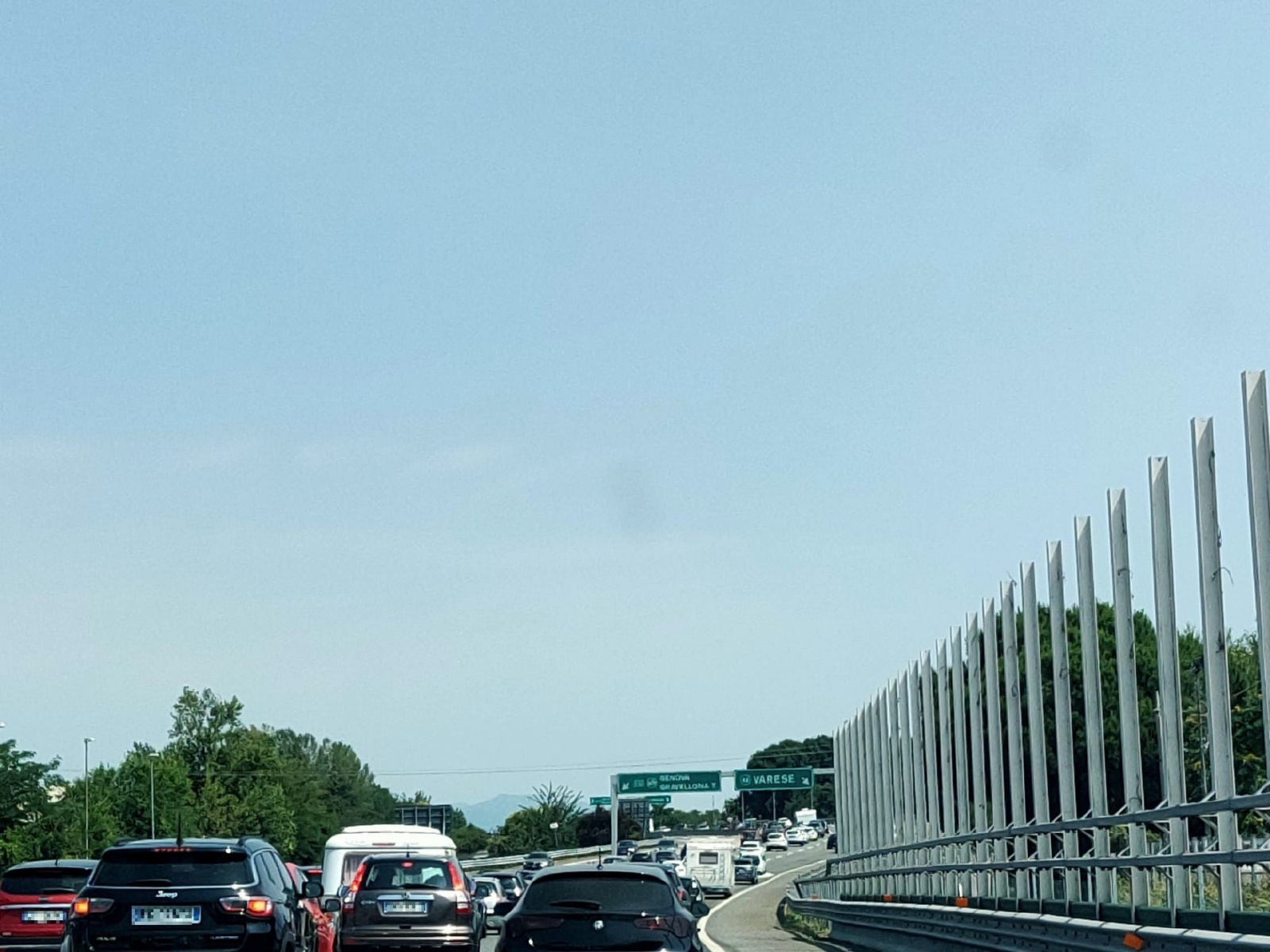 Incidente coda A8 Busto-Gallarate